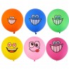 GlobosBig Eyes - globos sonrientes - 12 pulgadas - 10 piezas