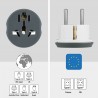 EnchufesAU/US/UK/CN a EU - adaptador de viaje - convertidor - 250V - 16A