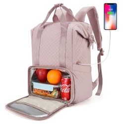 MochilasMochila de viaje/picnic - almacenamiento de almuerzo aislado - puerto de carga - gran capacidad