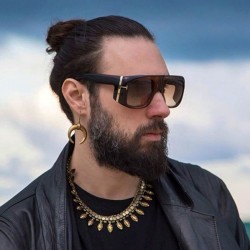 Gafas de solGafas de sol cuadradas grandes - estilo retro / punk