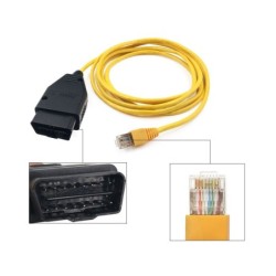DiagnósticoCable de interfaz ENET Ethernet a OBD - Serie F de codificación ENET ICOM - para BMW