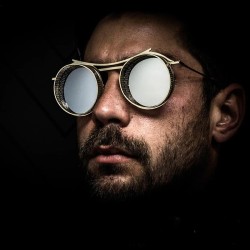 Gafas de solGafas de sol redondas Steampunk - montura de metal - unisex