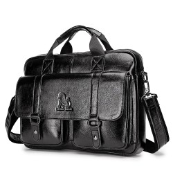 Business shoulder bag - genuine leather - large capacityBags