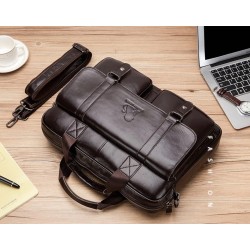 Business shoulder bag - genuine leather - large capacityBags