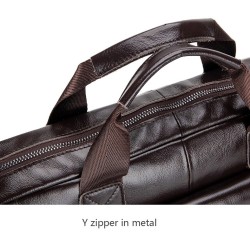 Business shoulder bag - genuine leather - large capacityBags