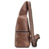 BolsosBolso de hombro de cuero genuino para hombre - bolso de pecho - mochila pequeña
