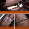 BolsosBolso de hombro de cuero genuino para hombre - bolso de pecho - mochila pequeña