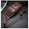 BolsosBolso de hombro de cuero genuino para hombre - bolso de pecho - mochila pequeña