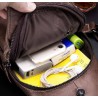 BolsosBolso de hombro de cuero genuino para hombre - bolso de pecho - mochila pequeña