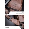 BolsosBolso de hombro de cuero genuino para hombre - bolso de pecho - mochila pequeña