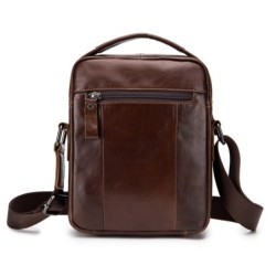 Genuine leather men's shoulder bagBags