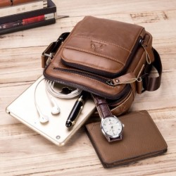 Genuine leather men's shoulder bagBags