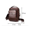 Genuine leather men's shoulder bagBags