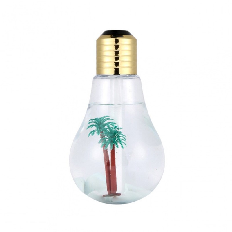 HumidificadoresHumidificador de aire en forma de bulbo - difusor ultrasónico - LED - 400ml