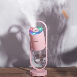 HumidificadoresHumidificador de aire ultrasónico - spray de niebla de rotación de 360 grados - con LED - 200 ml