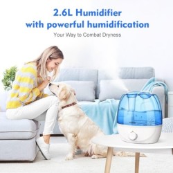 HumidificadoresHumidificador de aire ultrasónico - 360 grados ajustable - 2,6 L