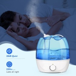 HumidificadoresHumidificador de aire ultrasónico - 360 grados ajustable - 2,6 L