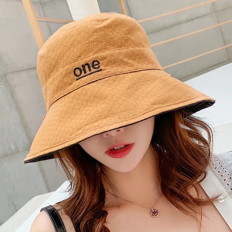 Double-sided sun hat - bucket style - ONE letteringHats & Caps