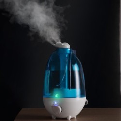 HumidificadoresHumidificador ultrasónico de aire - difusor de aceites esenciales - pulverizador dual - con LED - 4 L