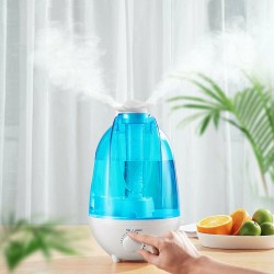 HumidificadoresHumidificador ultrasónico de aire - difusor de aceites esenciales - pulverizador dual - con LED - 4 L
