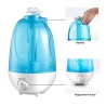 HumidificadoresHumidificador ultrasónico de aire - difusor de aceites esenciales - pulverizador dual - con LED - 4 L