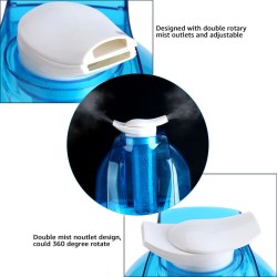 HumidificadoresHumidificador ultrasónico de aire - difusor de aceites esenciales - pulverizador dual - con LED - 4 L
