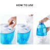 HumidificadoresHumidificador ultrasónico de aire - difusor de aceites esenciales - pulverizador dual - con LED - 4 L