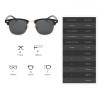 Gafas de solGafas de sol clásicas polarizadas - armazón medio metal - unisex