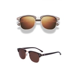 Gafas de solGafas de sol clásicas polarizadas - armazón medio metal - unisex