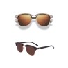 Gafas de solGafas de sol clásicas polarizadas - armazón medio metal - unisex