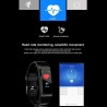 Ropa inteligente115 plus smartwatch - Bluetooth 4 - Android - frecuencia cardíaca - contador de calorías