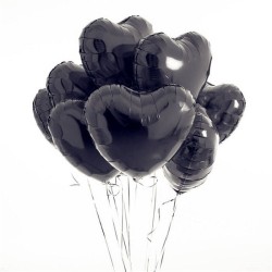 Foil balloons - helium inflatable - heart shape - 45 cmBalloons