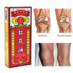 MasajeAceite analgésico - alivio del dolor - artritis reumatoide - dolores musculares/de espalda - extracto de flor roja - 25ml