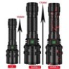 LinternasXHP220 / XHP120 - potente linterna LED - linterna táctica / militar - USB - resistente al agua - con zoom - 5000000 LM
