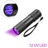 LinternasLinterna UV - 21 LED / 12 LED - 395-400nm - comprobador de billetes falsos
