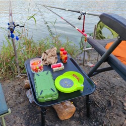 Outdoor & CampingMesa de cebos de pesca - mesa de camping - patas extensibles