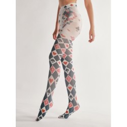 LenceríaMedias Halloween - estampado naipes - gris