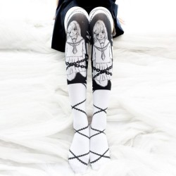 Fiesta & HalloweenCalcetines hasta la rodilla de Halloween - estilo punk