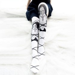 Fiesta & HalloweenCalcetines hasta la rodilla de Halloween - estilo punk