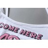 LenceríaConjunto de lencería sexy - top corto - bragas - letras COME HERE DADDY PLEASE