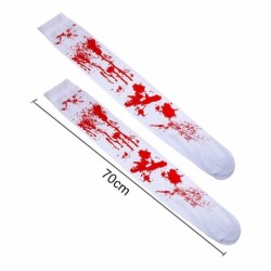 Fiesta & HalloweenCalcetines hasta la rodilla de Halloween - sobre la rodilla - sangre - telaraña - cruz - huesos