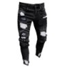 PantalonesElástico rasgado - Biker Jeans - Slim Fit Denim