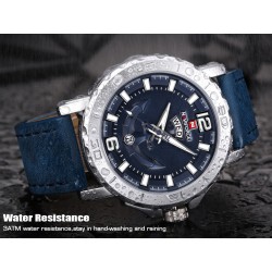RelojesNaviforce - reloj de cuarzo de cuero - luminoso