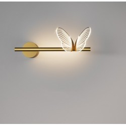 ApliquesLámpara acrílica moderna - de pared - LED - con mariposas