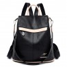 Multifunctional leather backpack - shoulder bag - anti-theft zippers - large capacity - kangaroo logoBackpacks