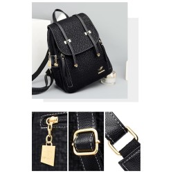 Multifunction leather backpack - shoulder bag - large capacityBackpacks