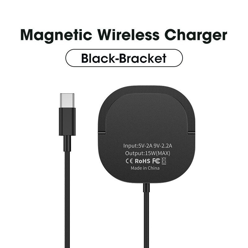 CargadoresCargador inalámbrico magnético - carga rápida - con soporte - USB C - para IPhone 12 Pro / Samsung