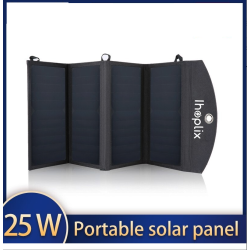 CargadoresPanel solar 25W - cargador plegable - USB - resistente al agua - para Smartphones