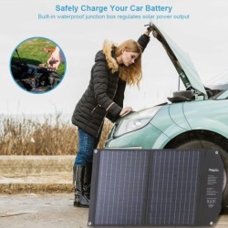 Paneles solaresPanel solar - cargador solar - doble salida - plegable - 60W - kit