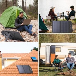 Paneles solaresPanel solar - cargador solar - doble salida - plegable - 60W - kit